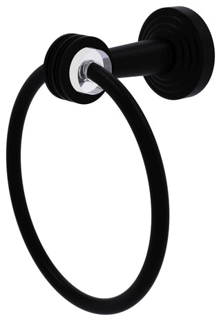 Pacific Beach Towel Ring with Dotted Accents, Matte Black