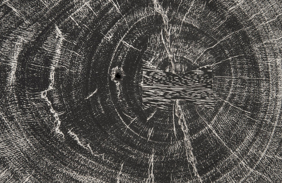 Chamcha Wood Stool, Grey Stone B