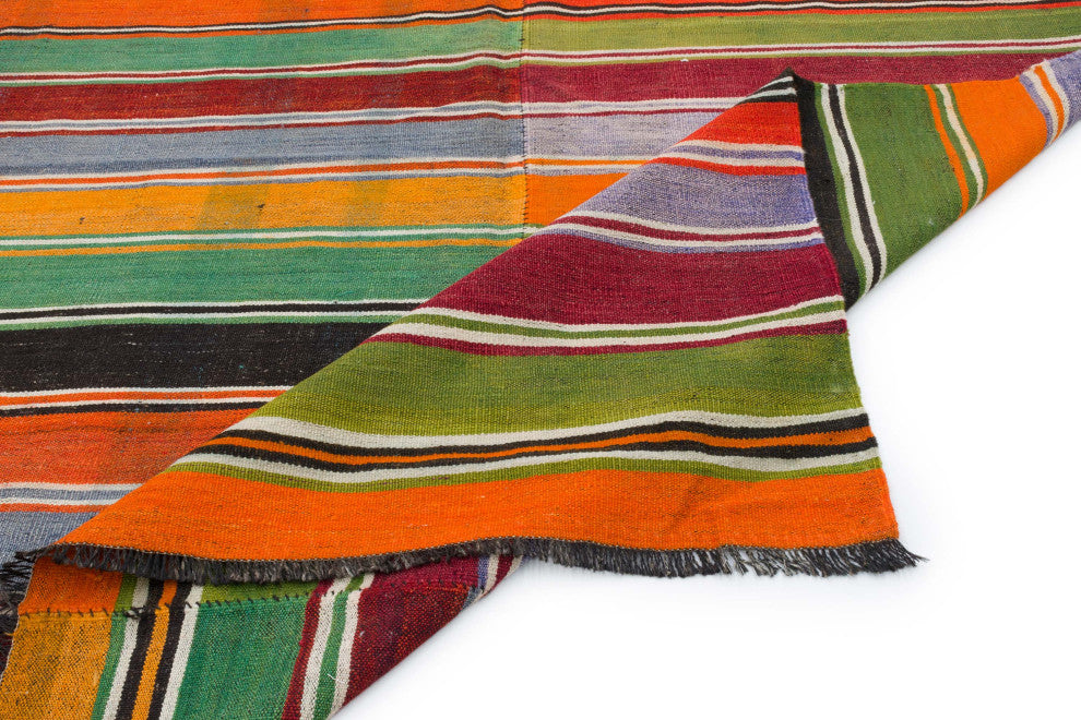 Vintage Anatolian Kilim Rug 6' 2" x 11' 6", 74 in. x 138 in.