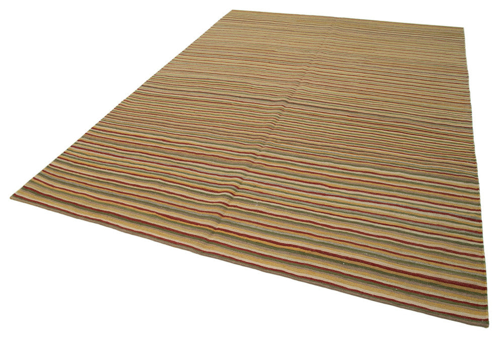 Rug N Carpet - Handmade Oriental 7' 3'' x 10' 0'' Decorative Wool Kilim Rug