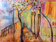 Contemporary Art Stroll in France Accent Tile Mural Kitchen Wall Backsplash