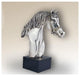 Horse Head Sculpture Silver Plated 8033