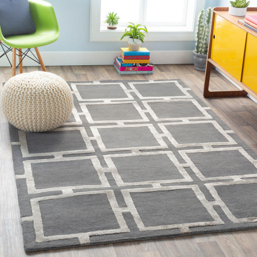 Surya Skyline SKL-2027 8'x10' Rug, Charcoal/Camel
