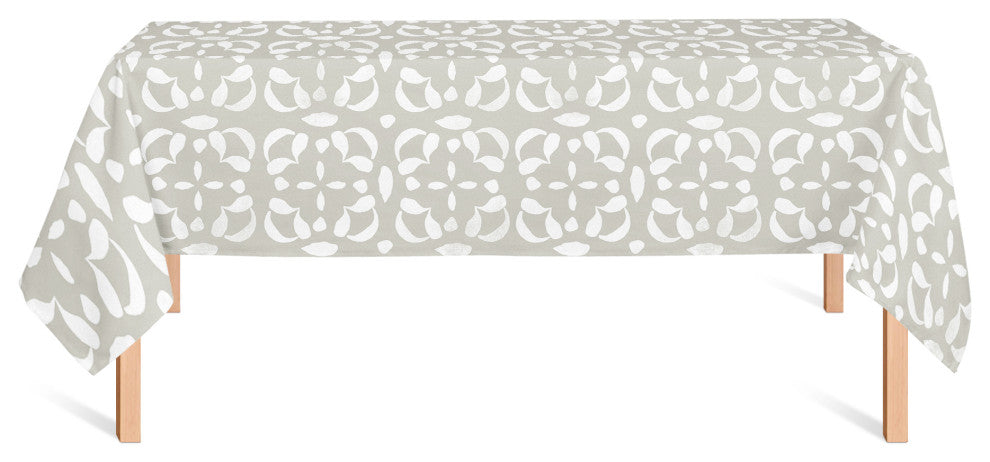 Gray Watercolor Pattern 58x102 Tablecloth