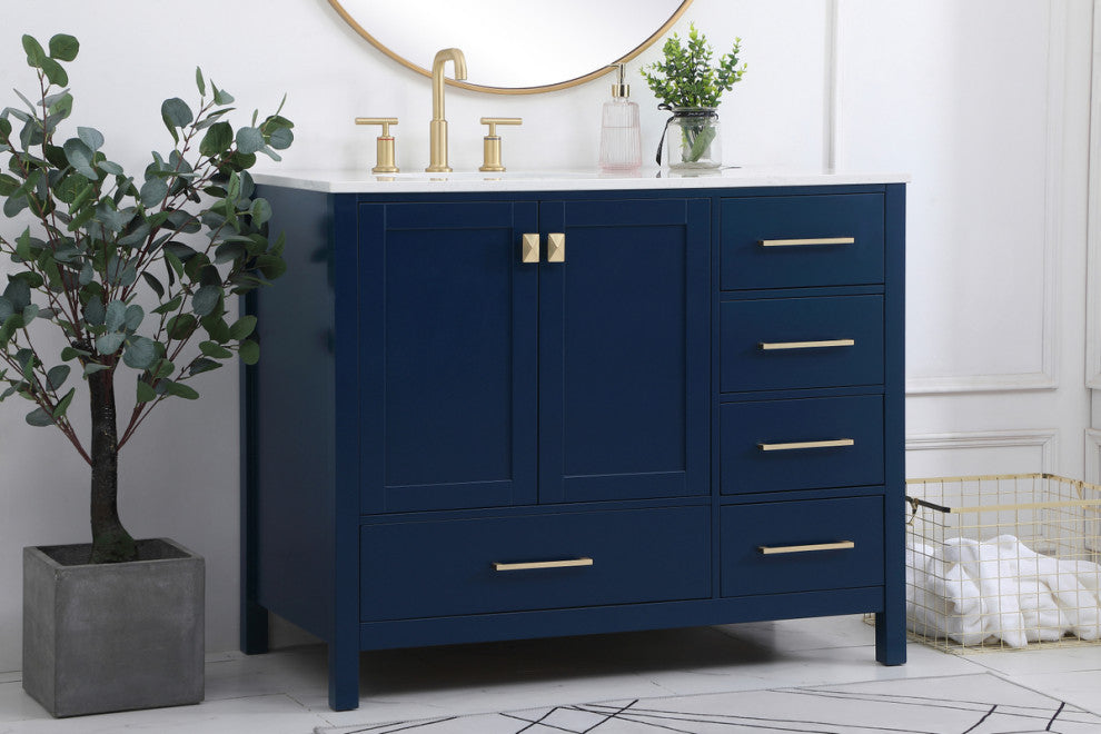 Isabel Blue 42" Single Sink Bathroom Vanity