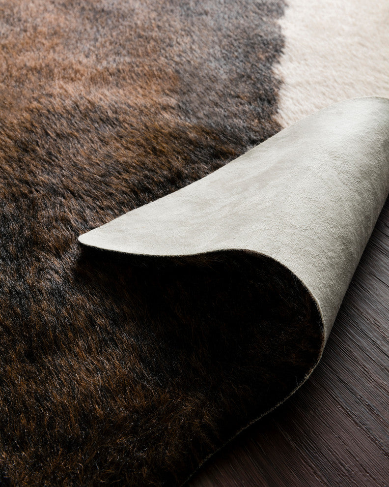 Southwestern Faux Cowhide Grand Canyon Area Rug, Beige/Brown, 5'x6'6"