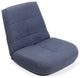Easy Lounge, Adjustable Padded Floor Chair with Back Support, Bluish Grey
