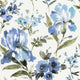 Iris Peel and Stick Wallpaper, Blue