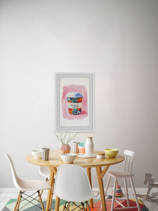 "Nothing but Happy" Framed Painting Print, 12"x18"