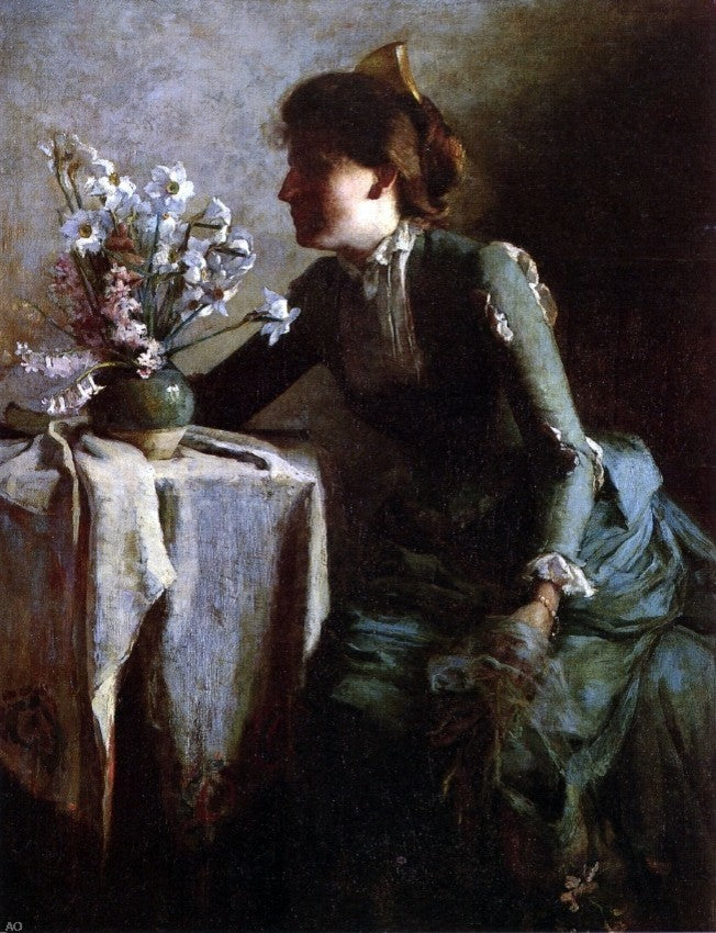 Alice De Wolff Kellogg Portrait of Gertrude E. Kellogg Gallery Wrapped Canvas