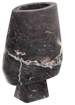 Samma Gray Marble Vase, Large