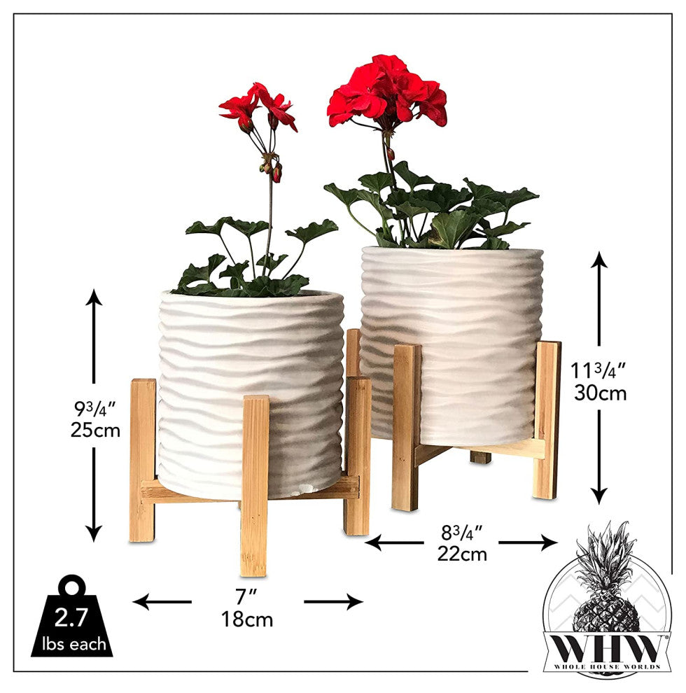 2 Piece Standing Planter Set