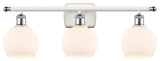 Innovations 516-3W-WPC-G121-6-LED 3 Light Vanity Light, White, Polished Chrome