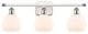 Innovations 516-3W-WPC-G121-6-LED 3 Light Vanity Light, White, Polished Chrome