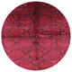 Ahgly Company Indoor Round Mid-Century Modern Area Rugs, 4' Round