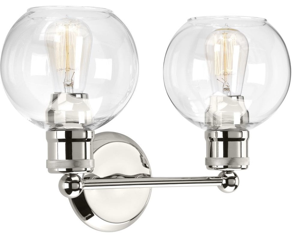 Hansford Collection 2-Light Bath and Vanity, Polished Nickel