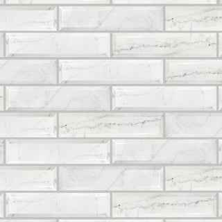 Classico Carrara Glossy Metro Ceramic Wall Tile