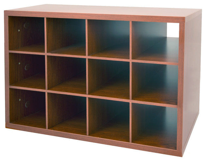 Organized Living freedomRail O-Box Shoe Cubby, Modern Cherry