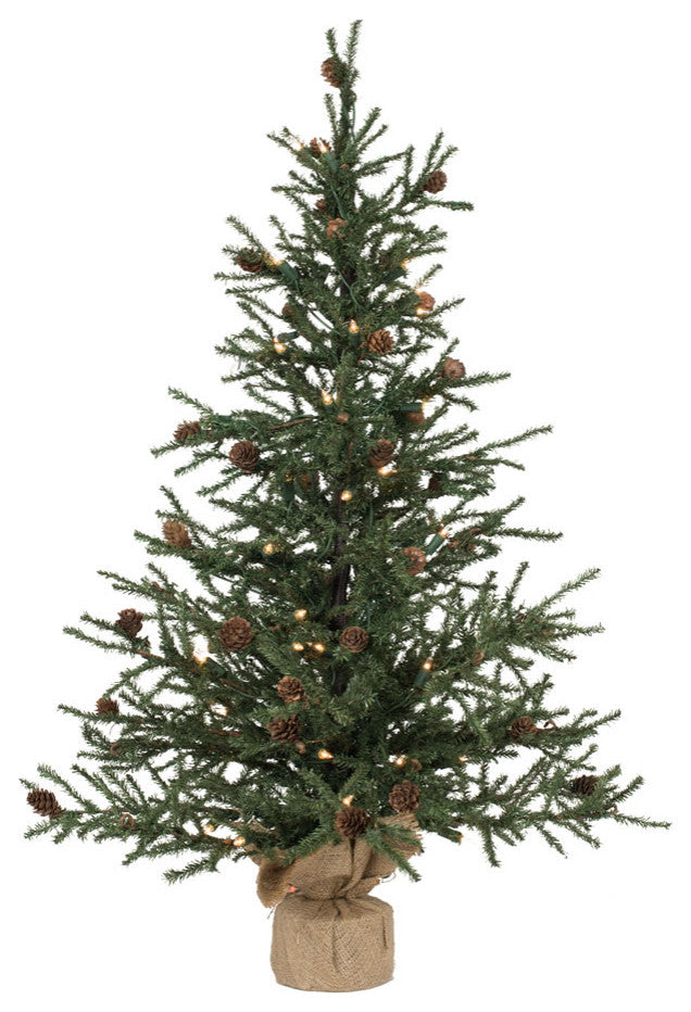 Vickerman 36" Carmel Pine DuraLit 50CL Burlap Base