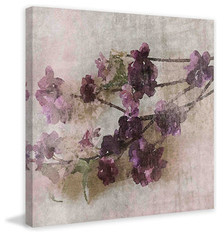 "Purple Flowers 2" Art Print, 81x81 cm