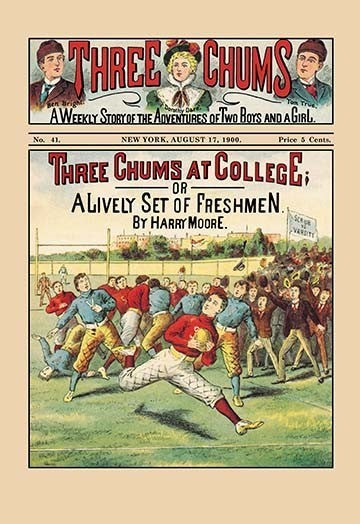 Three Chums at College- Paper Poster 20" x 30"