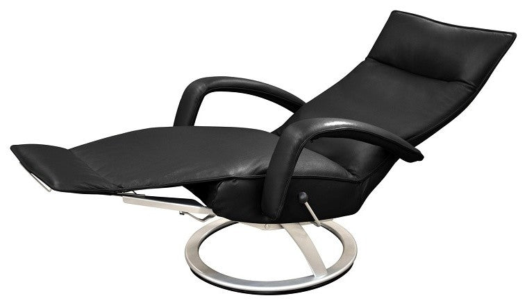 Gaga Recliner Leather Recliner Lafer Recliner Chair, Black