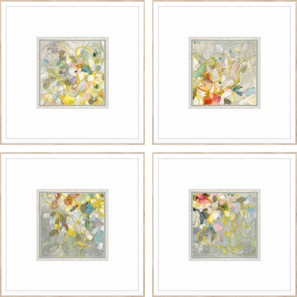 Strings of Lights Artwork, 4-Piece Set