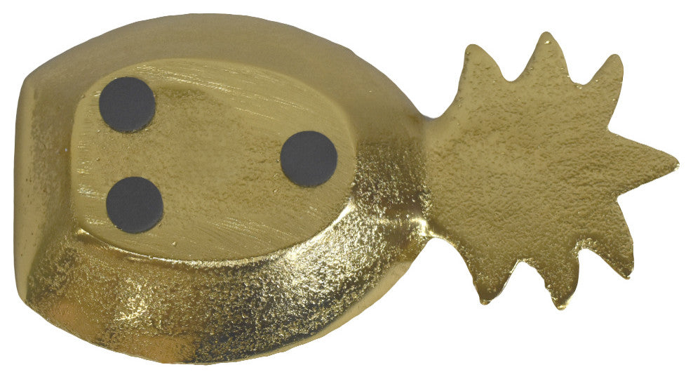 Handmade Decorative Aluminium Tray, Gold Color Coated