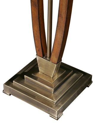 Uttermost Boydton Burnished Wood Floor Lamp