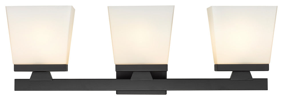 Zlite 1937-3V-MB 3-Light Vanity, Etched Opal