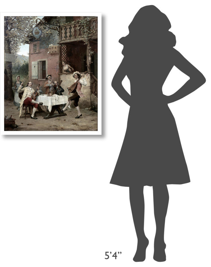 "Cabaret De La Couronne" Digital Paper Print by Emile Georges Weiss, 26"x32"