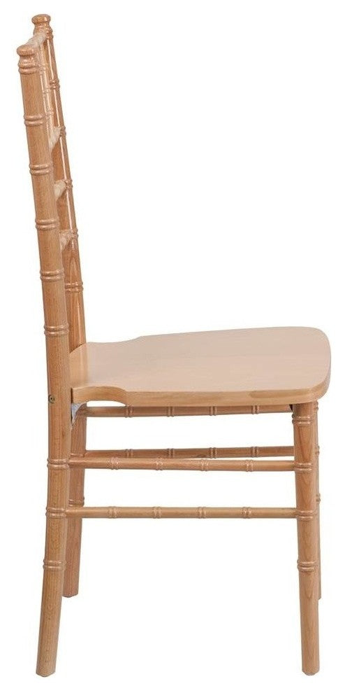 Contemporary Design Natural Wood Chiavari Chair