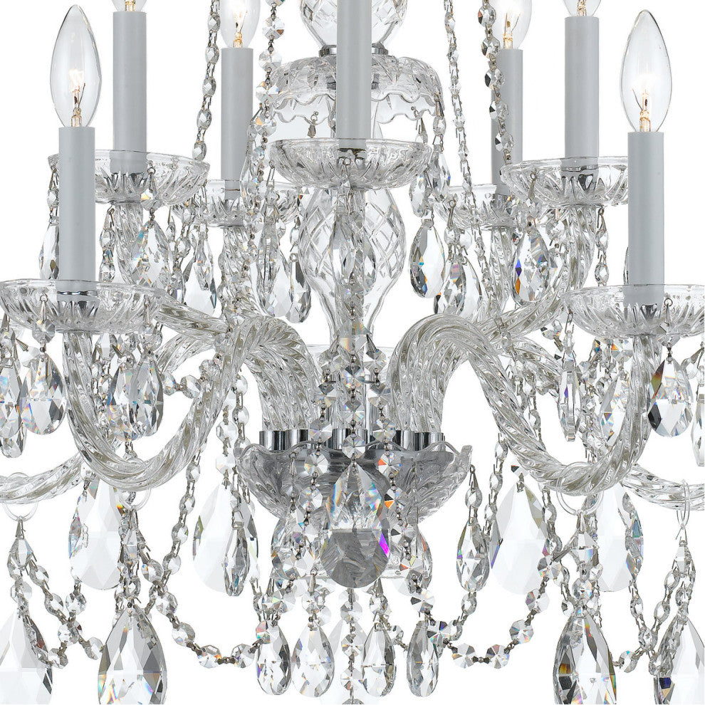 Crystorama Traditional Crystal 10-Light Chandelier