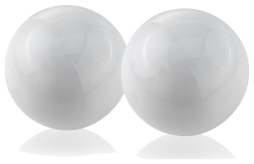 Bola Blanco White Sphere, 3"D, Set of 2
