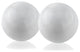 Bola Blanco White Sphere, 3"D, Set of 2