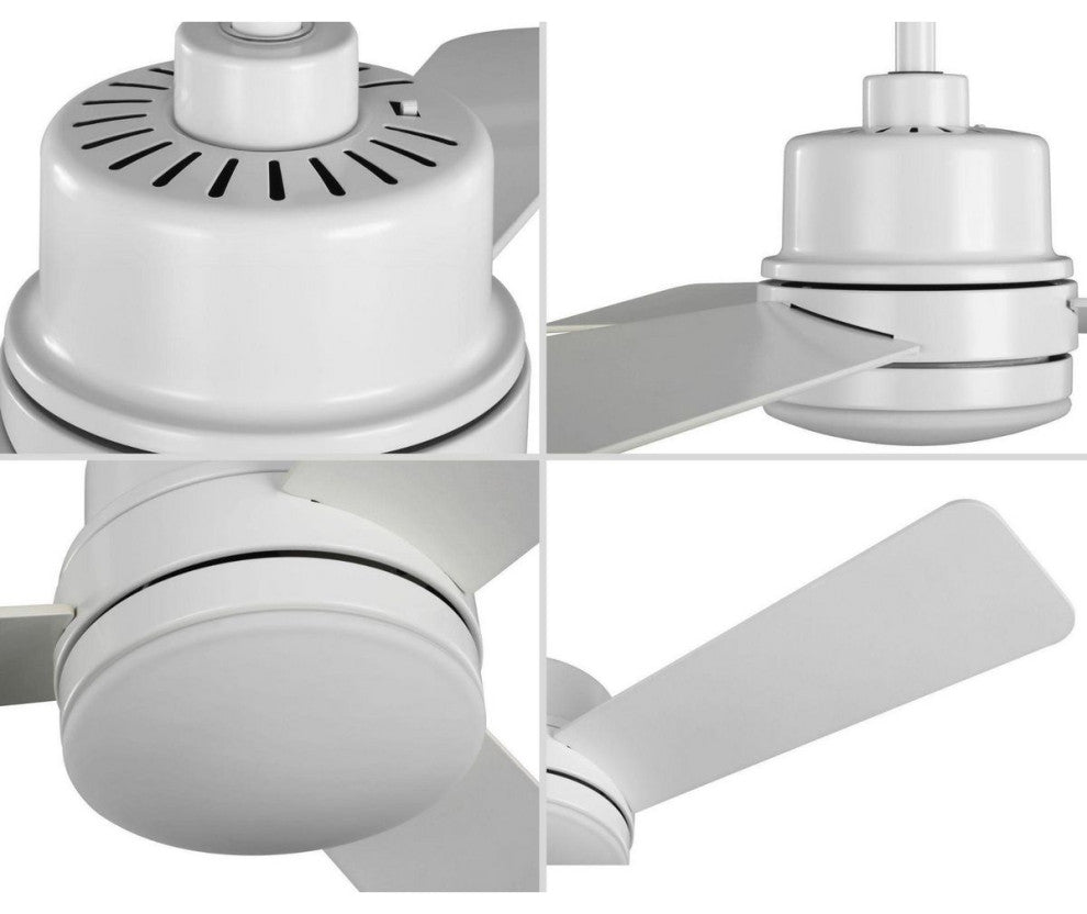 Trevina II Collection 44" 3-Blade Satin White Ceiling Fan