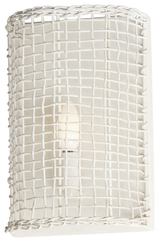 Maxim 22471 Cestino 13" Tall Wall Sconce - Weathered White