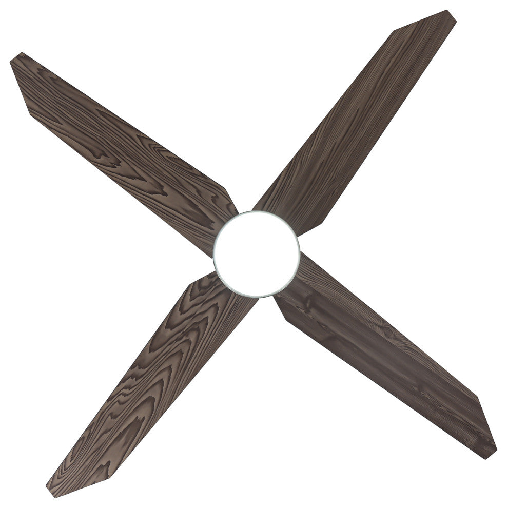 52 in. LED Satin Nickel Ceiling Fan with DC Reversible Motor
