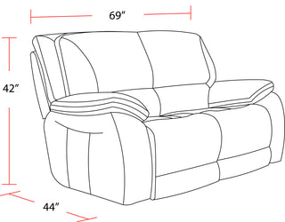 Vail Burnt Sienna Power Reclining Sofa and Recliner