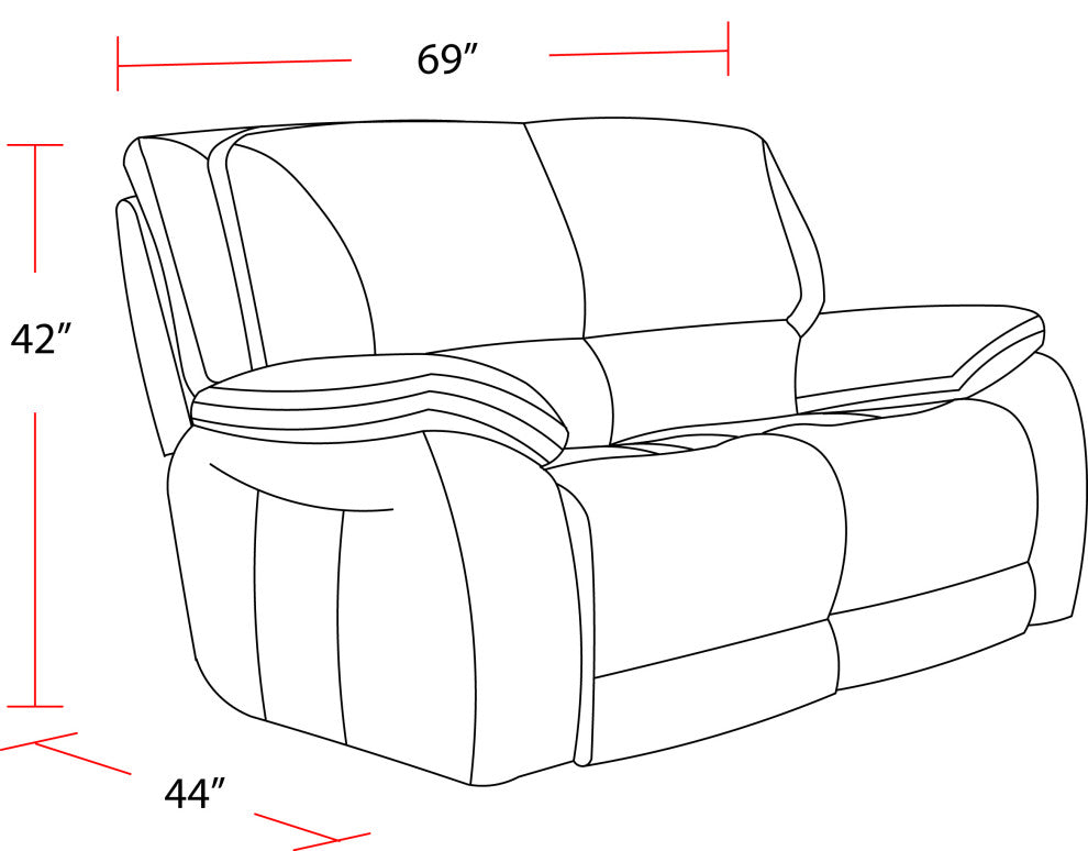 Vail Burnt Sienna Power Reclining Sofa and Recliner