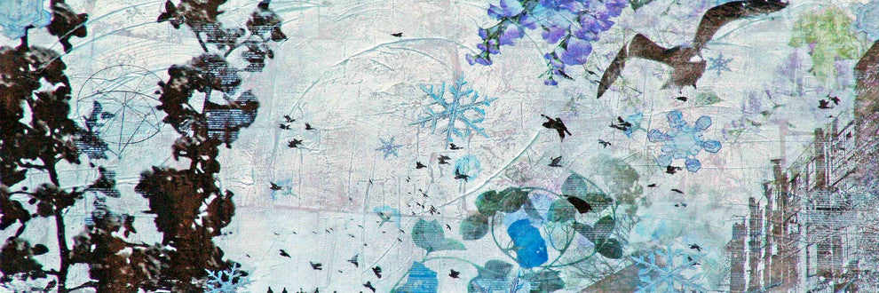 "Spring Snow" Painting Print on Canvas by Tracy Silva Barbosa