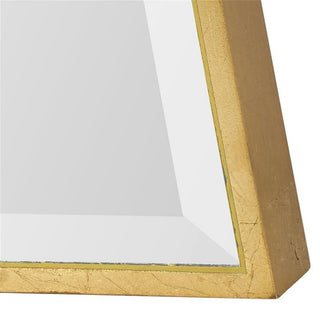 Uttermost Corbata Contemporary MDF Wood Decorative Mirror in Gold