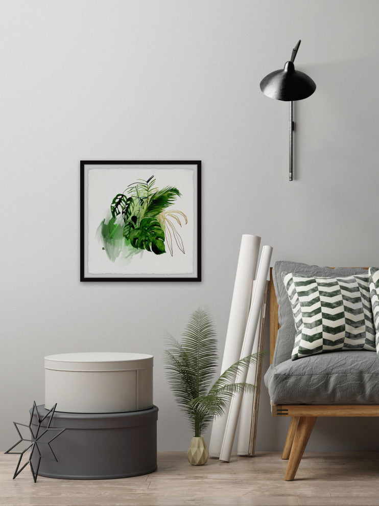 "Garden Gateway" Framed Painting Print, 12x12