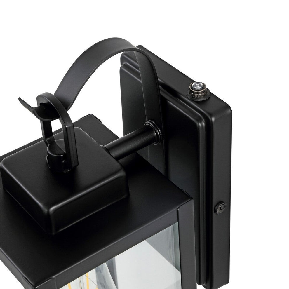 Safavieh Clemens Outdoor Wall Sconce Set of 2 Matte Black