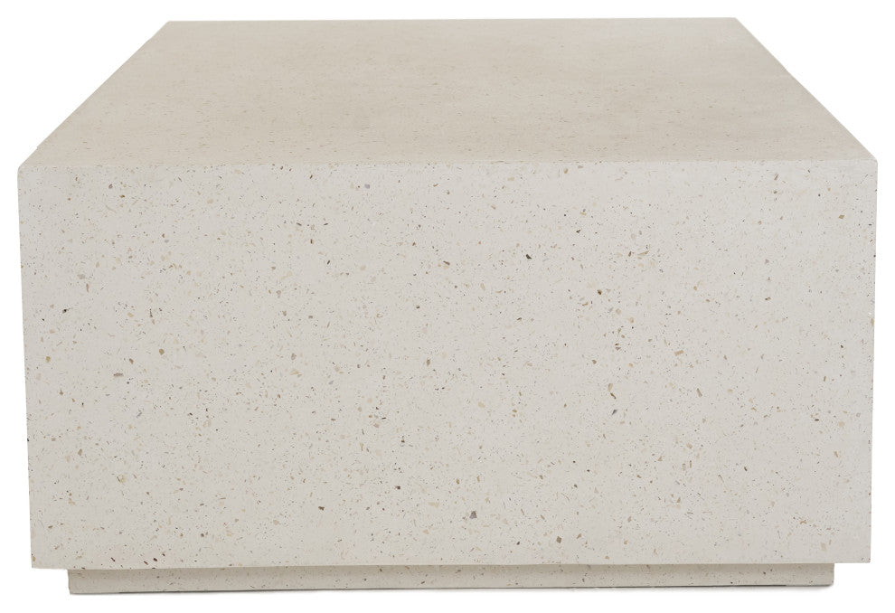 Modrest Fresno Modern Terrazzo Concrete Coffee Table