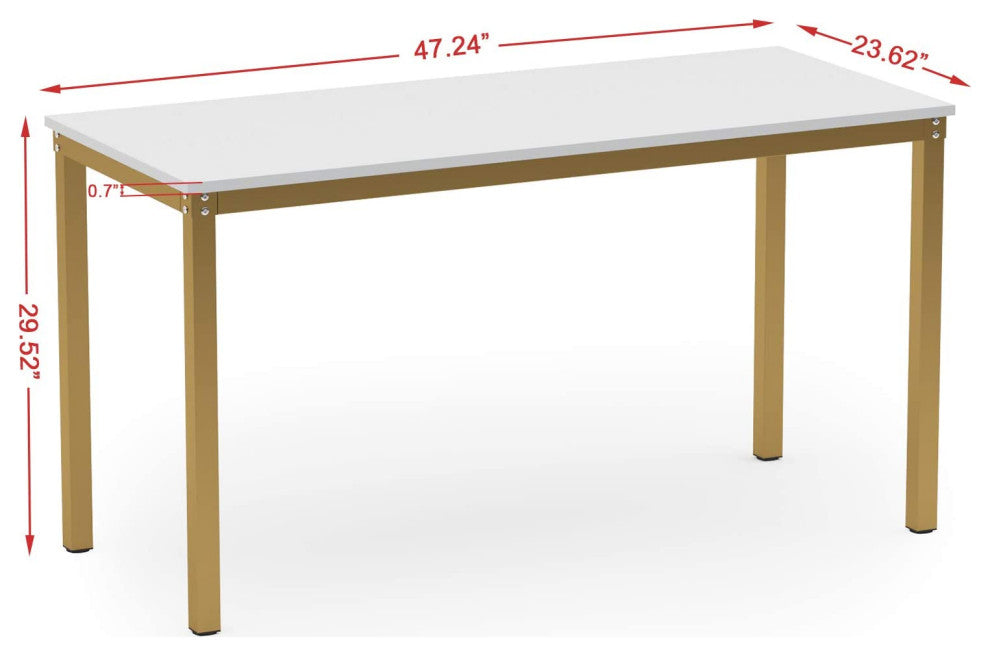 Computer Office Desk Sturdy Writing Workstation/Dining Table for Home Office