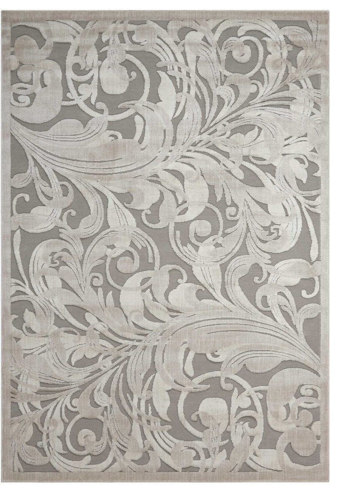 Nourison GRAPHIC ILLUSIONS 117 GREY CAMEL RUG