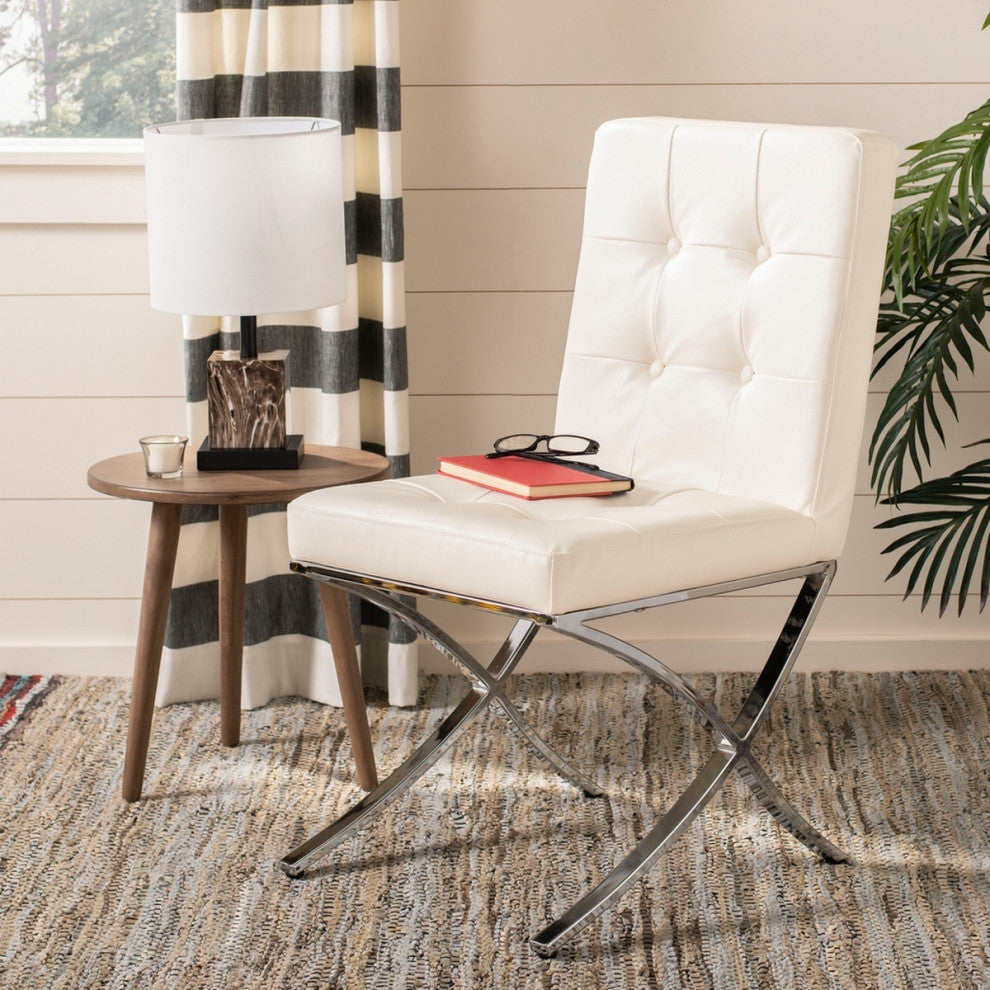Safavieh Walsh Tufted Side Chair, White
