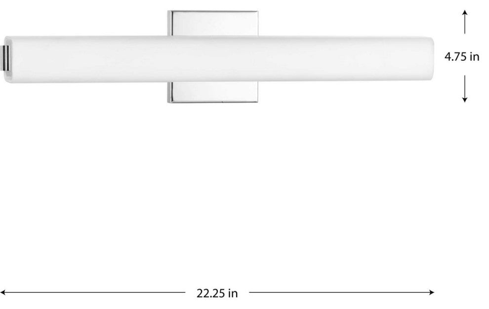 Beam LED 22" Linear LED Bath, Polished Chrome