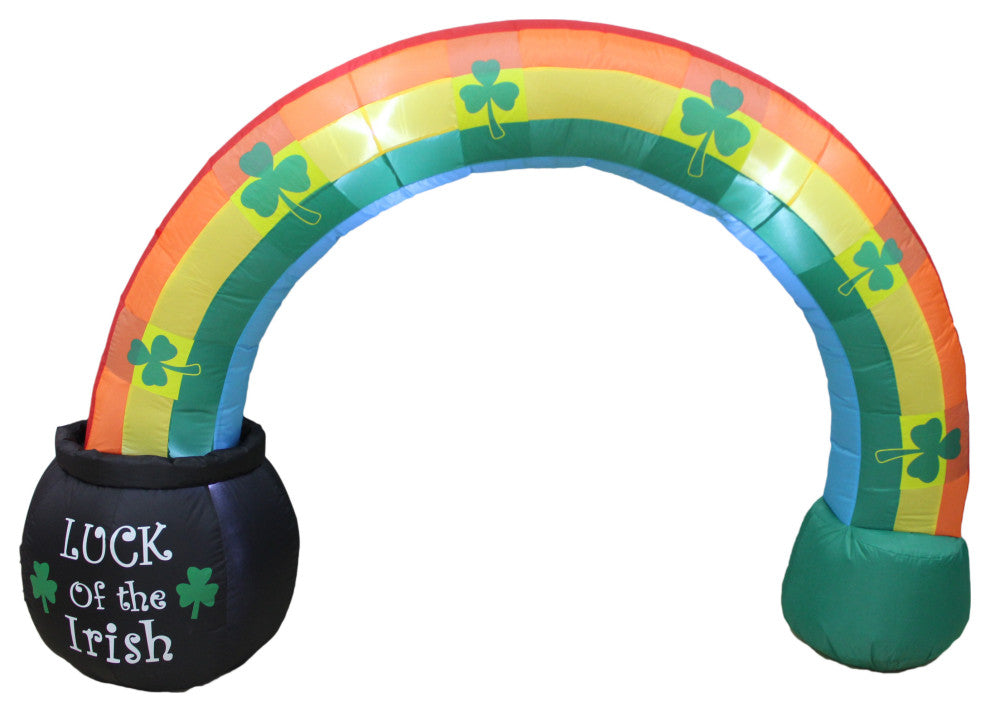 6' Long Inflatable Leprechaun Rainbow Archway